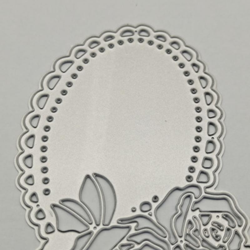 Makeup Mirror Metal Cutting Dies Stencil DIY Scrapbooking Album Paper Template