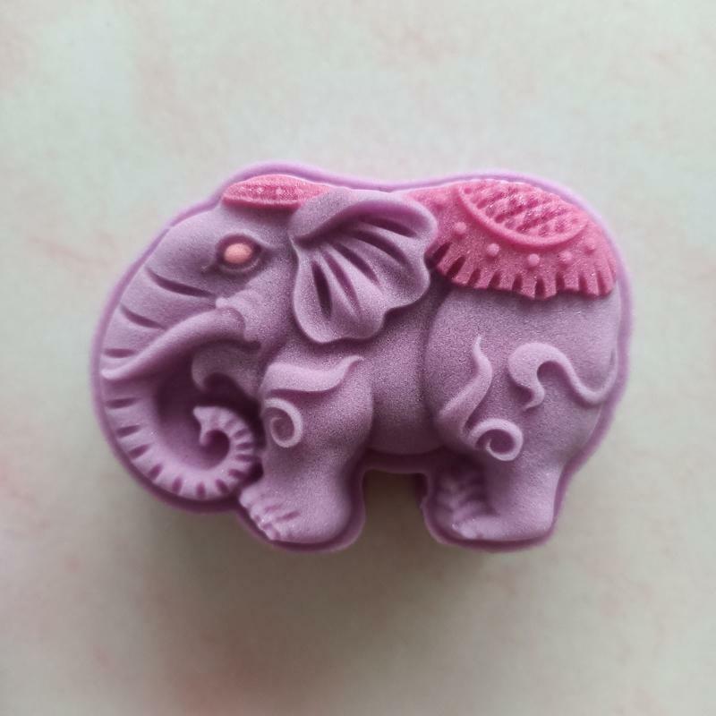 75g Moon Cake Moulds Elephant Shaped DIY Baking Moulds for Mid-Autumn Festival