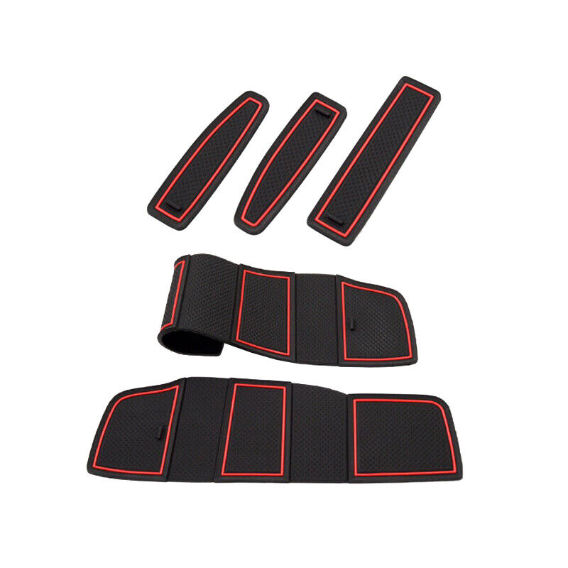 19Pcs Interior Door Slot Rubber Cup Holder Mat Fit For Ford Ranger 2012-2021