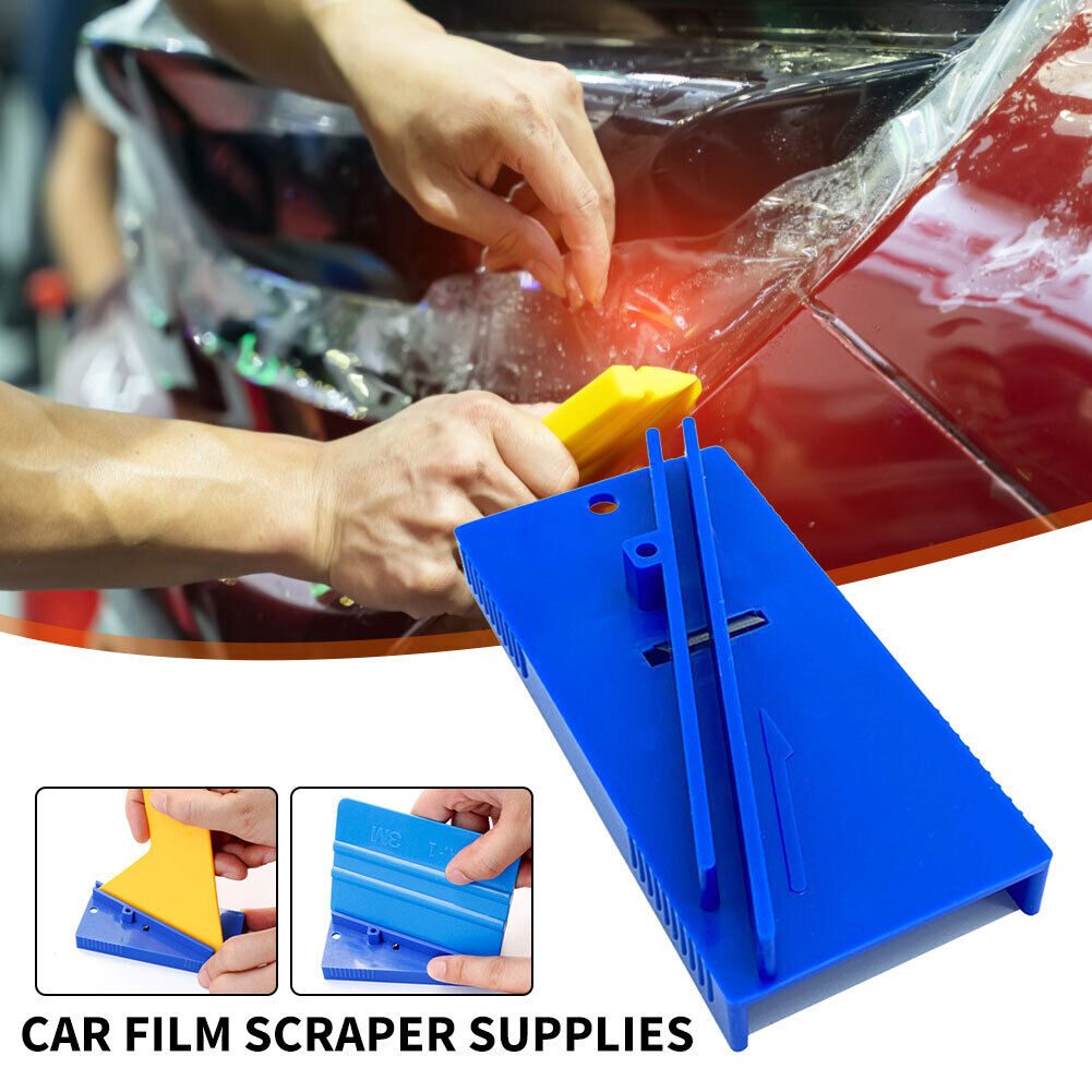 Hard Card Scraper Car Wrap Window Tint Edge Squeegee Sharpener Repair Tool