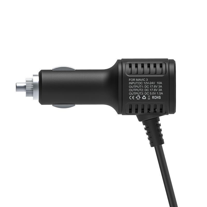 2-in-1 Car Charger Compatible with Mavic 3 Intelligent Dual Battery Charging Hub