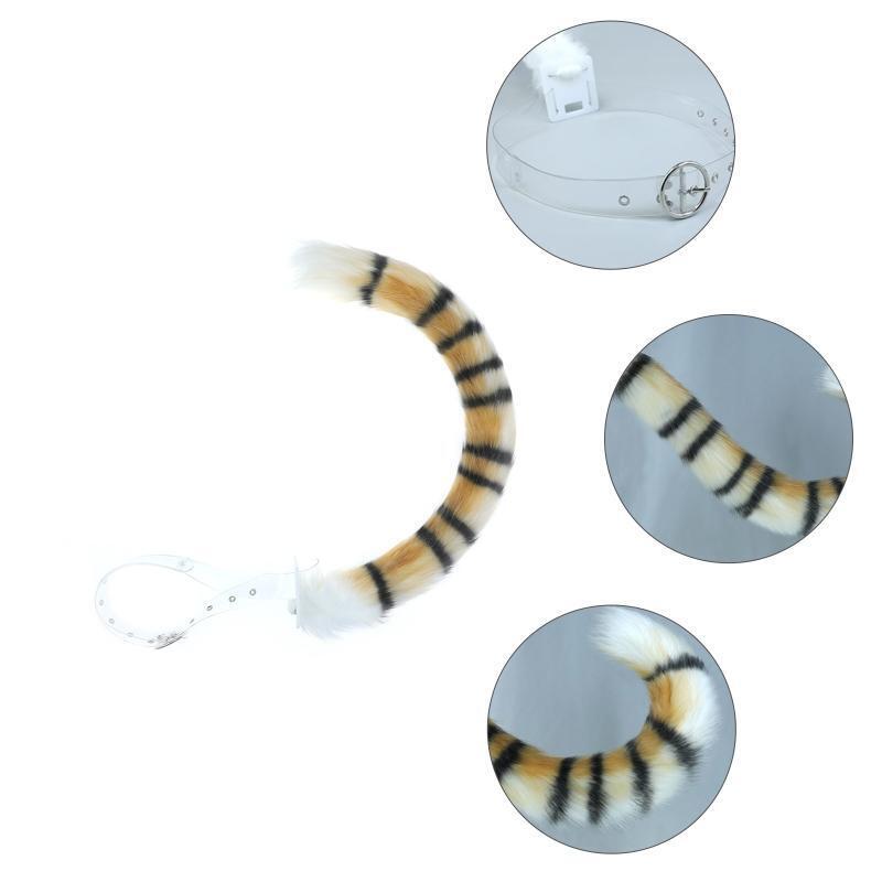 Wolf Tail Soft Long Fur Cat Fox Costume Tail for Halloween Fancy Party Costume