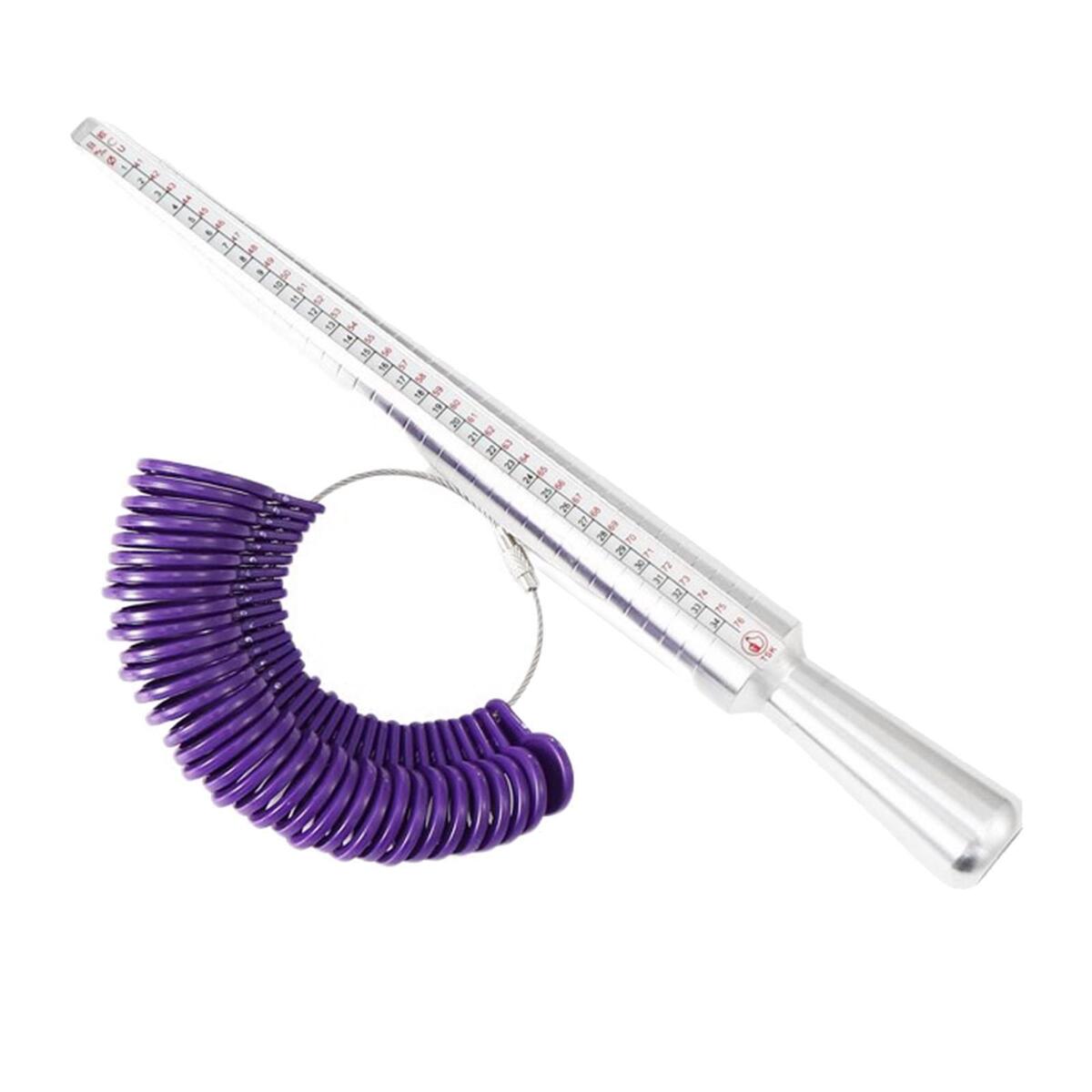 2Pcs Ring Sizer   Measure Stick Finger Sizing Jewelry Tool