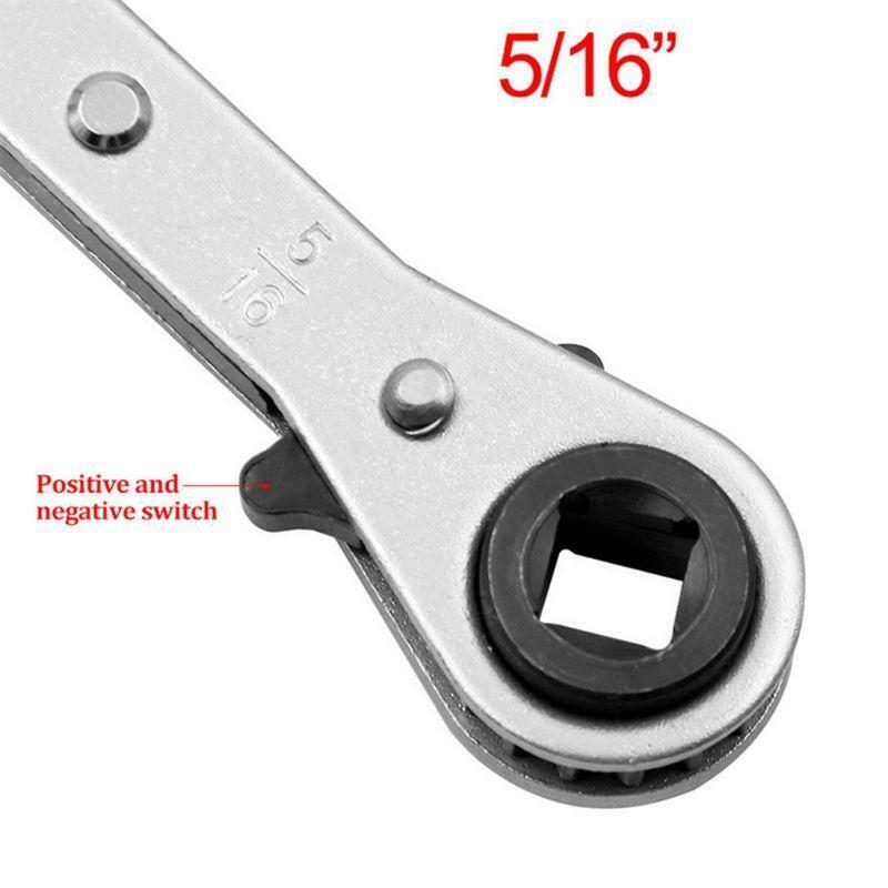 3/16" 1/4" 5/16" 3/8" Double End Ratchet Wrench Air Conditioning Refrigeration