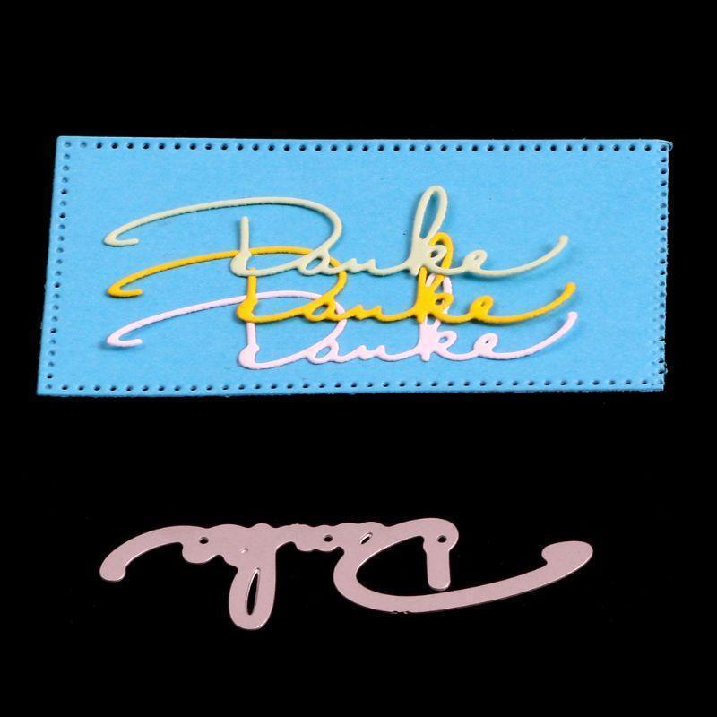 The Letter Metal Cutting Dies Stencil DIY Scrapbooking Embossing Paper Card