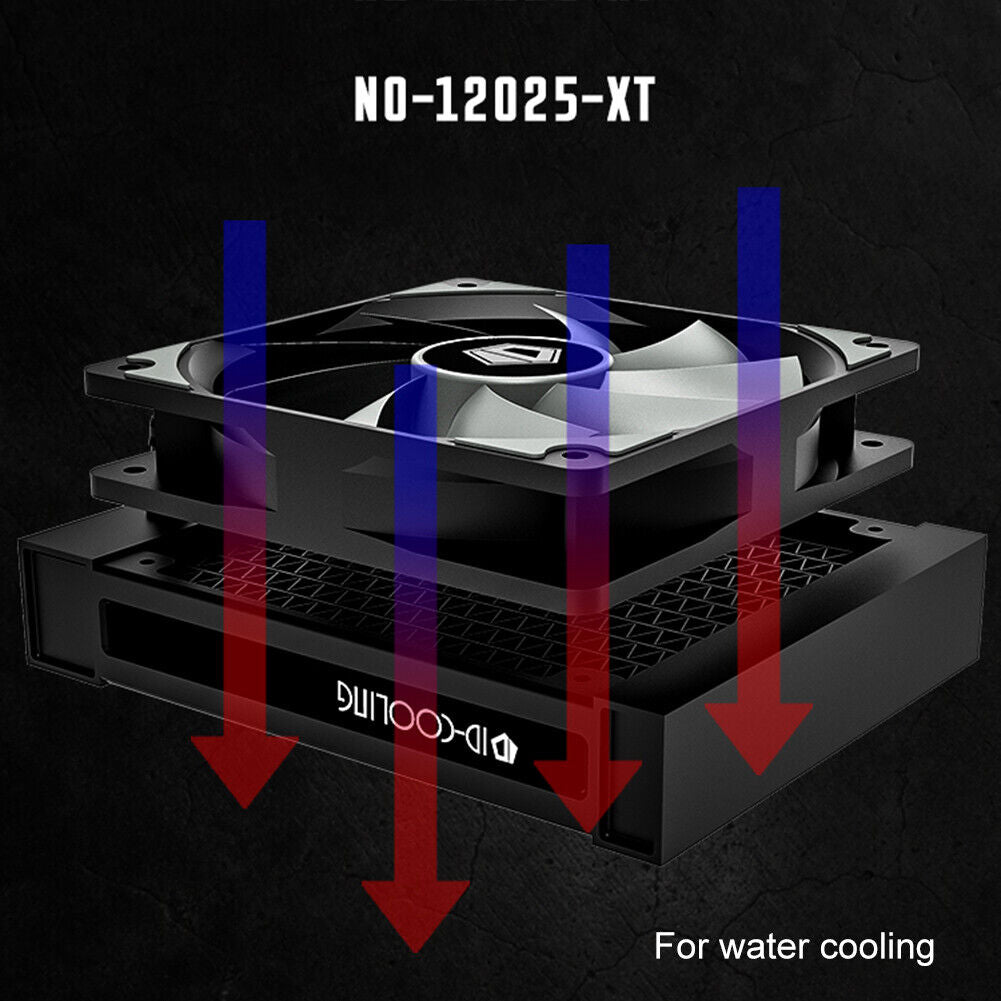 ID-COOLING 120mm CPU Cooler DC 12V 1800RPM PC Case Radiator Air Cooling Fan