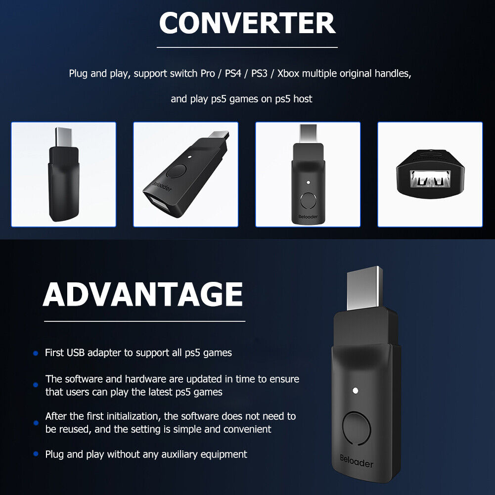 Games Controller Keyboard Mouse Converter for PS5 Converter for PS4/NS/XBOX