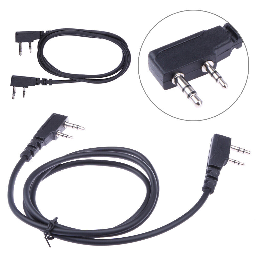 2 Pin Clone Copy Cable for Puxing Wouxun Linton Kenwood Baofeng 2-Way Radio