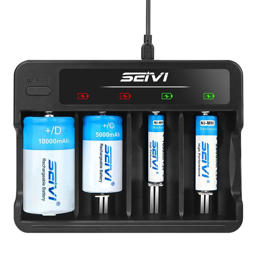 Slot Intelligent Battery Charger For AA AAA NI-CD NI-MH Rechargeable Batteries