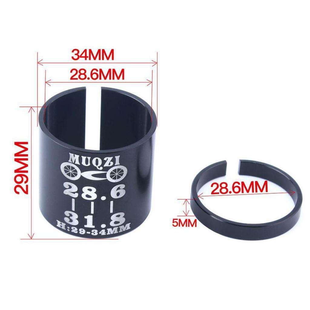Fork Shim Steerer Tube Adapter 28.6mm to 31.8mm for Fixed Gear MTB Road