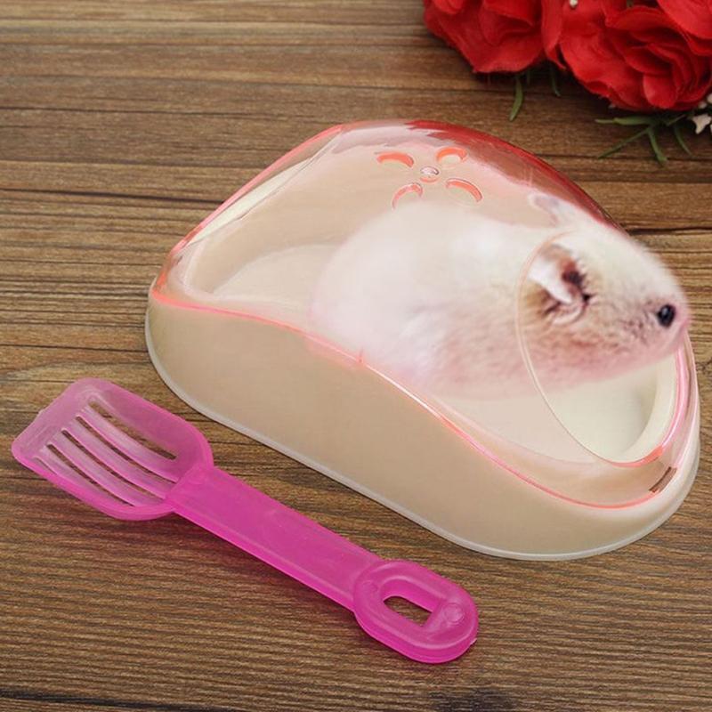 Hamster Sand Bath Critters Shower Bed Sand Container Bathtub for Small Animals