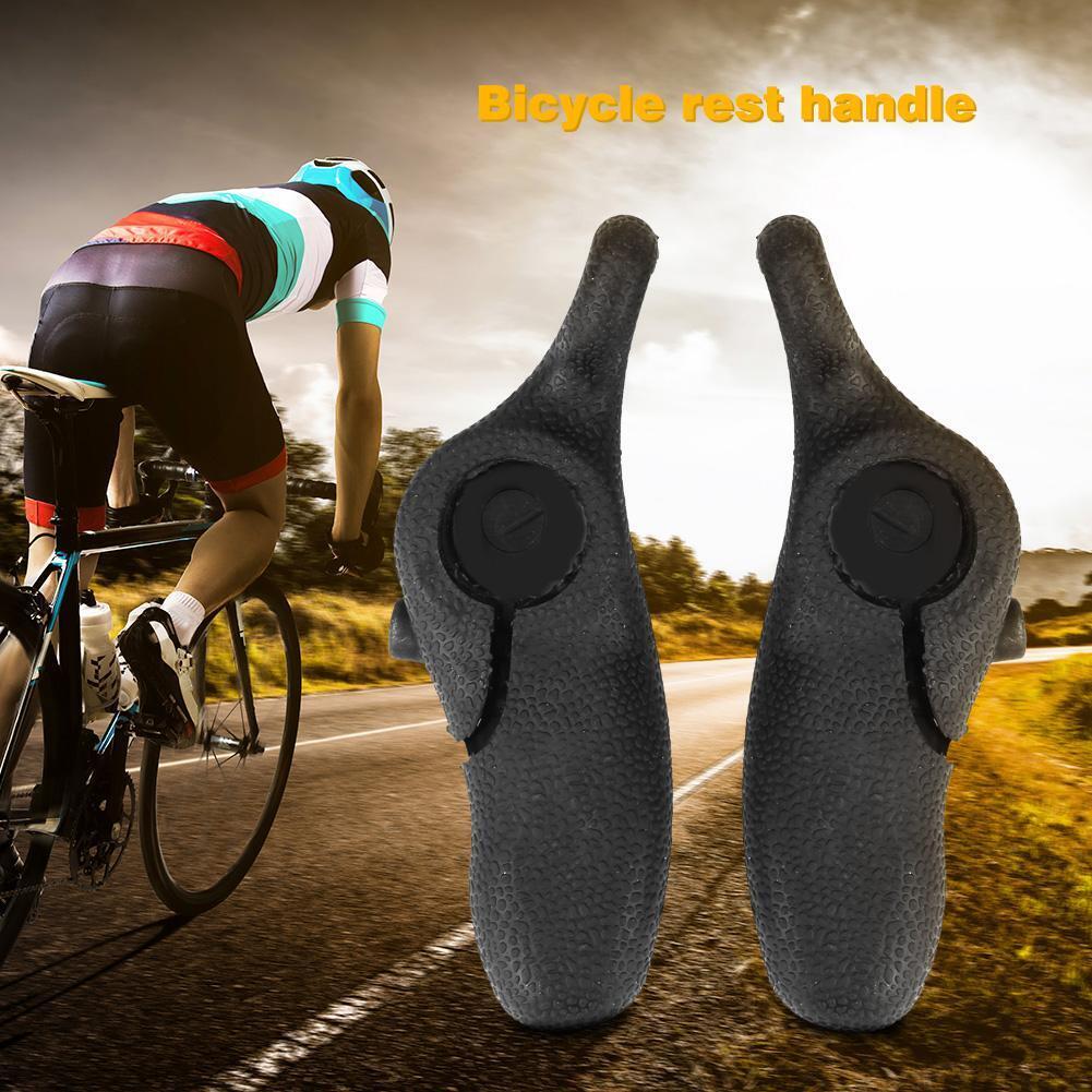 1 Pair Bike Handle Rest Bars Anti-Slip Ergonomic Bike Grip Handlebar End
