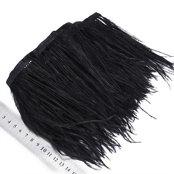 Ostrich Feather Fringe Trim DIY Sewing Crafts Clothing Party Costume Decor