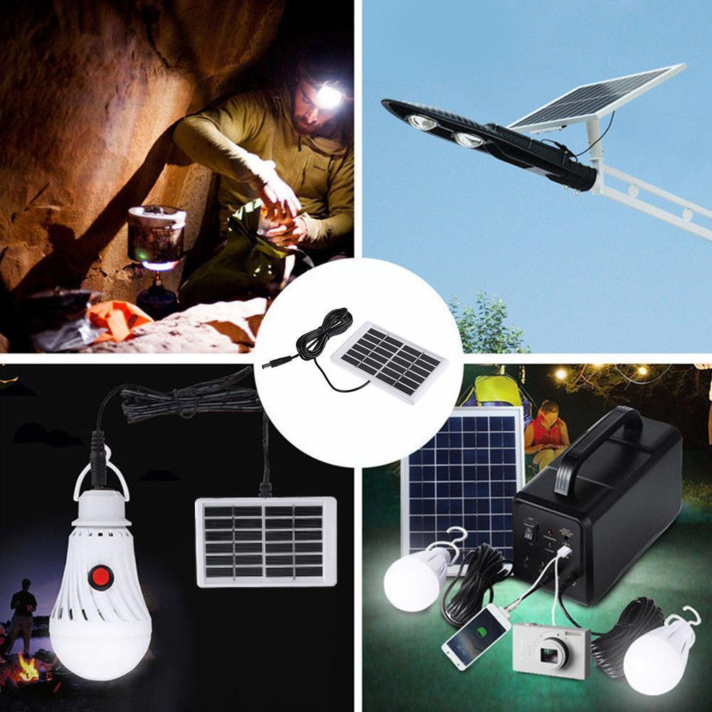 6V 1.2W Solar Panel Polycrystalline DC Interface Plug Cell Battery Charger