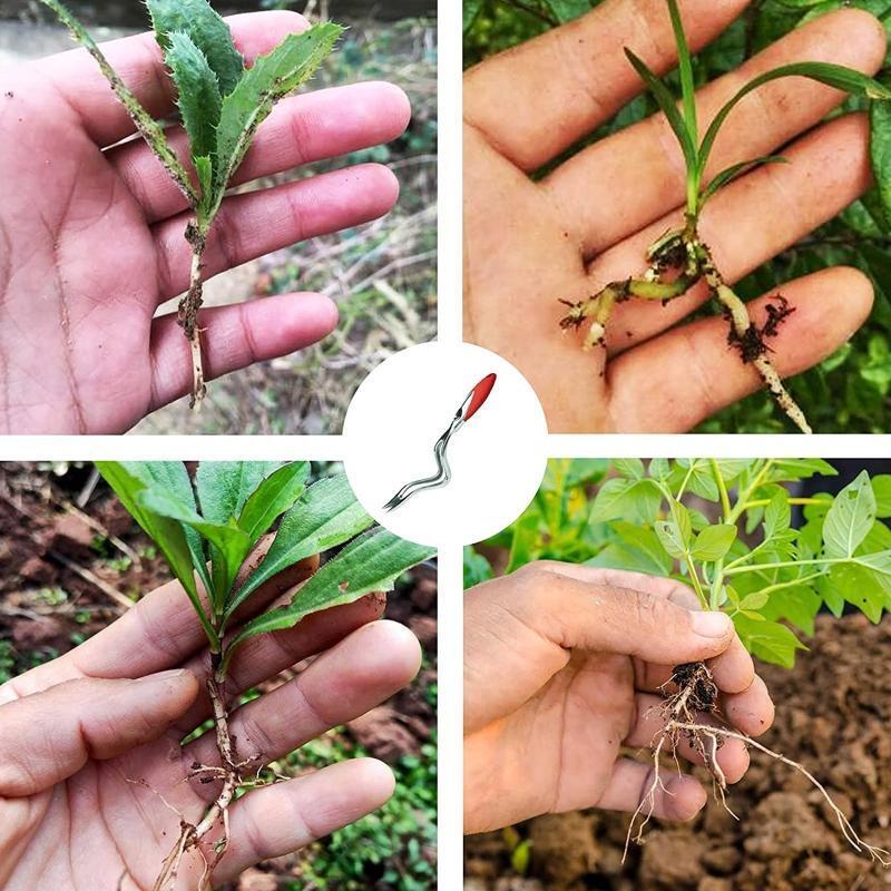 Aluminium Alloy Garden Hand Weeder for Garden Lawn Farmlands Labor-saving