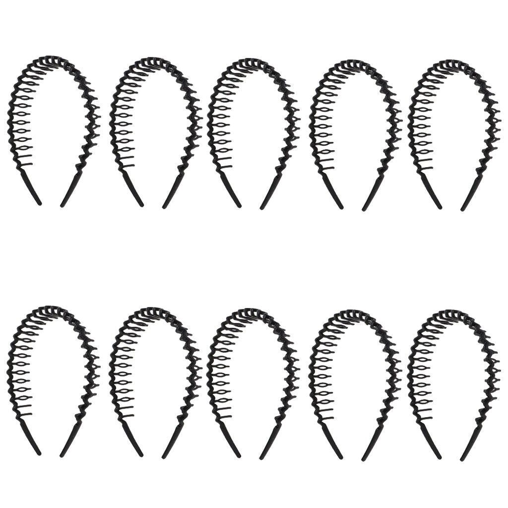 10pieces Plastic   Band Headband 8mm with   Accessories