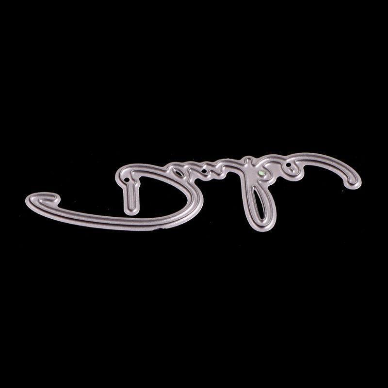 The Letter Metal Cutting Dies Stencil DIY Scrapbooking Embossing Paper Card
