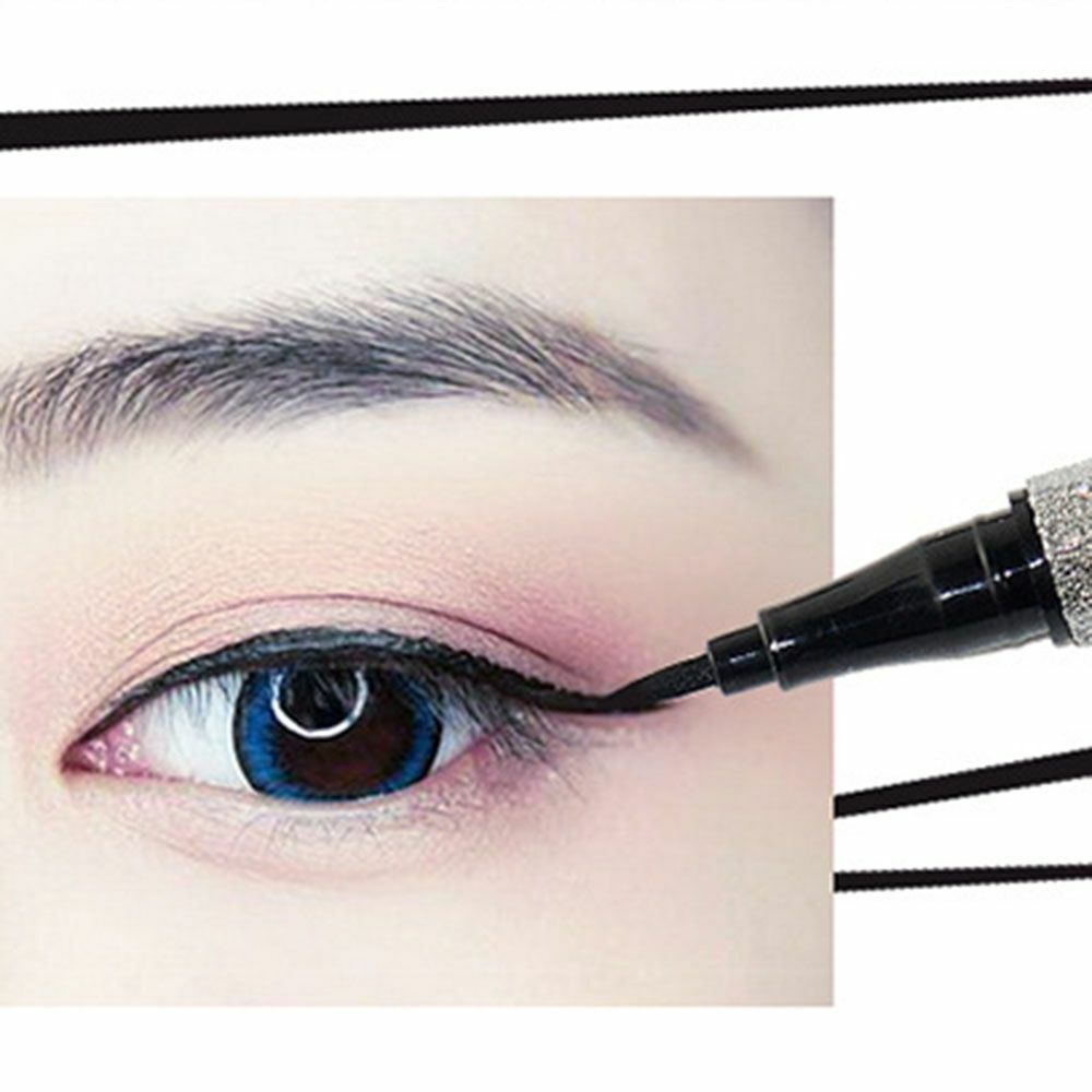 Black Smooth Cosmetic Waterproof Eye Liner Pen Long Lasting Liquid Eyeliner