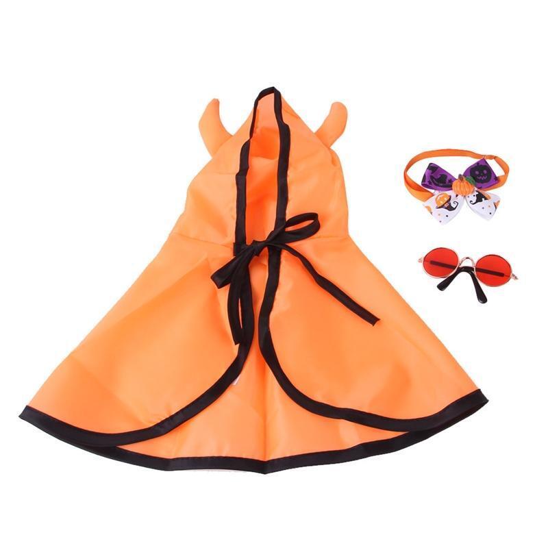 Cat Costume Set Halloween Cape Photo Props for Holiday Role-Playing Party