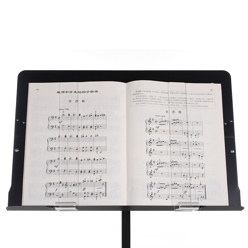 2x Music Book Sheet Clip Holder for Guitar Piano Violin Musical Instruments