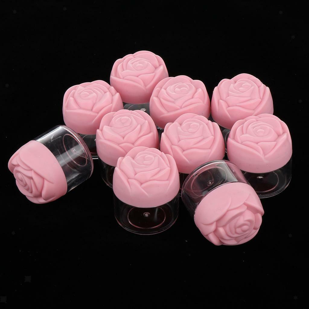 20 Pieces Empty Plastic  Lotion Glitters Cosmetic Containers Jar w/ Lid