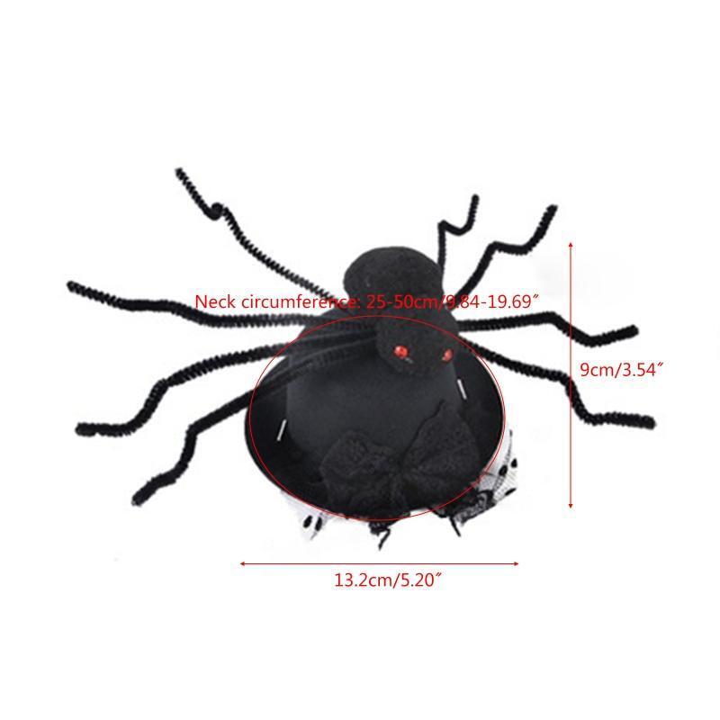 Cute Pet Hat Spider Decor Headpiece Halloween Party Costume Accessories