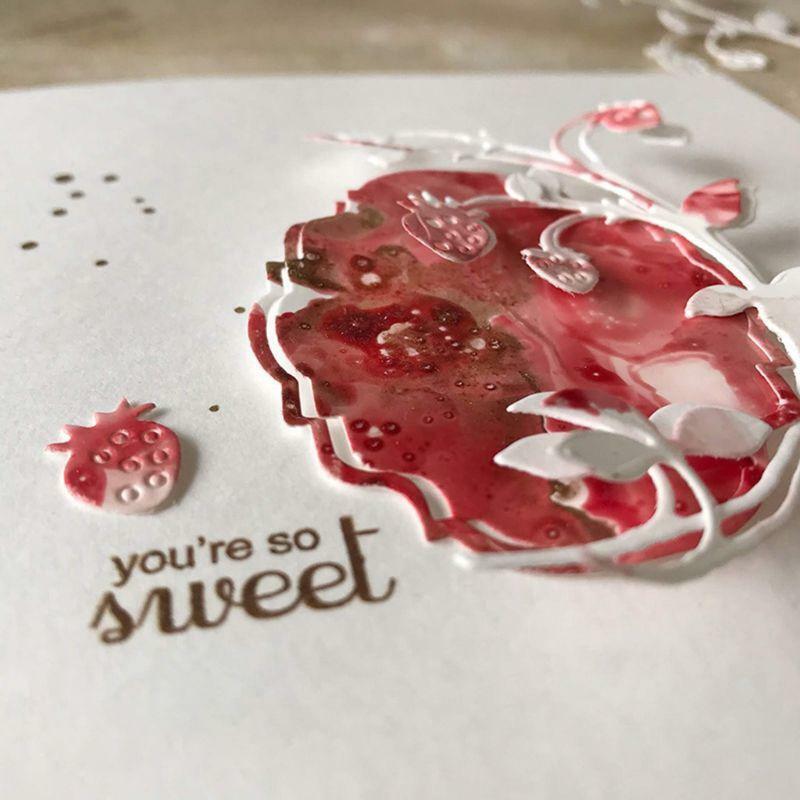 Strawberries Metal Cutting Dies Stencil Scrapbooking DIY Album Stamp Paper Card