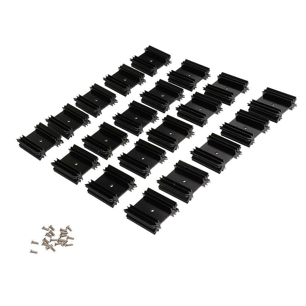 20X Aluminum Heatsink 38x34x12mm Cooler Radiator Fin Conductive PCB Circuit
