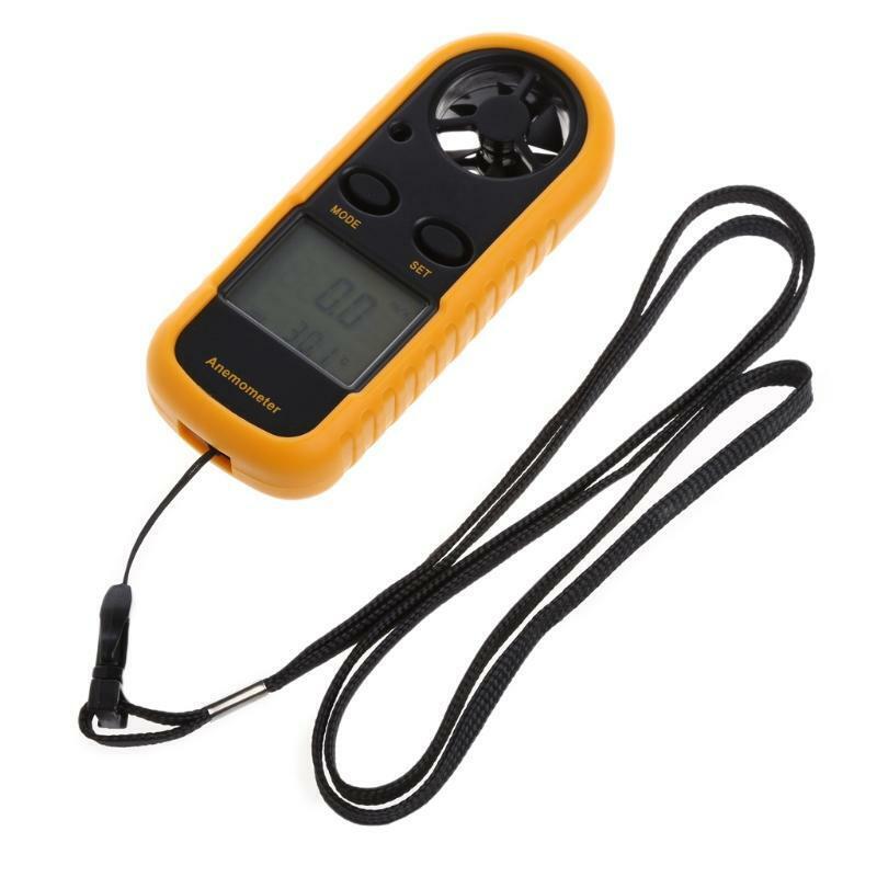 GM816 Mini Digital Anemometer Wind Speed Temperature Tester w/LCD Backlight