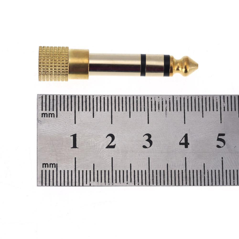 3.5mm Female to 6.5mm Male Headphone to Stereo Microphone Jack Adapter