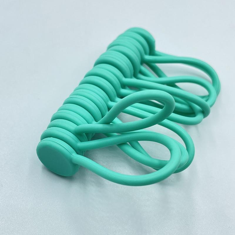 10 Pcs Magnetic Cable Ties Silicone Cable Management Ties Reusable Cord Clips