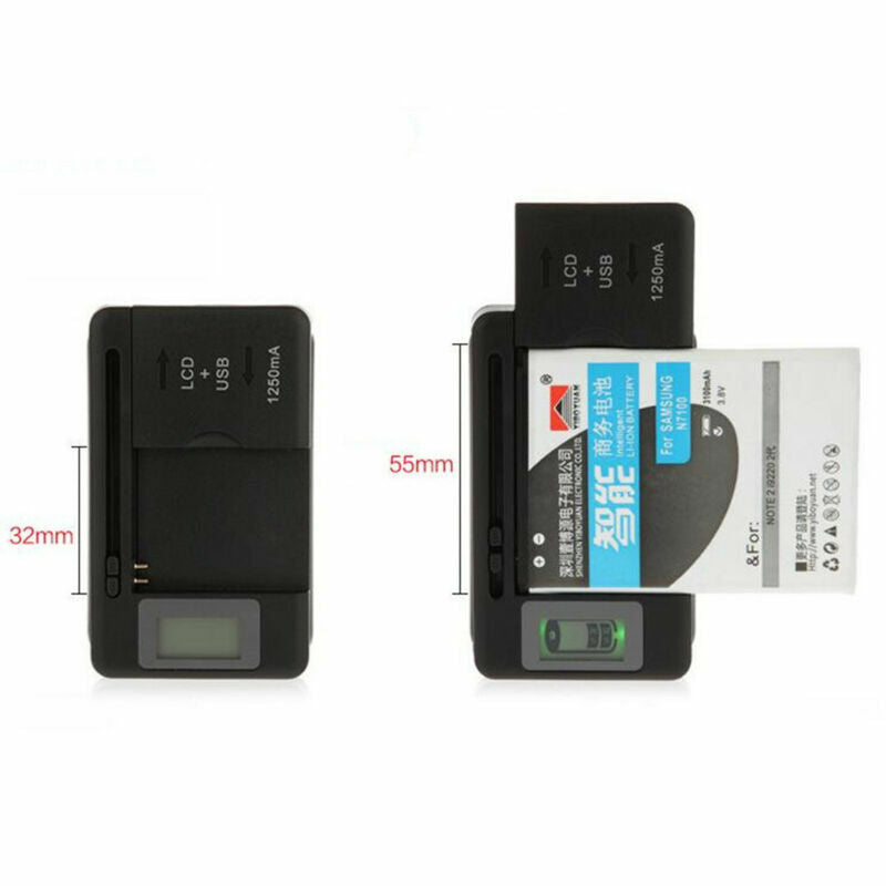 Universal Battery Charger With LCD Us Plug For Nokia BL-4C BL-5C BL-6C BL-5B