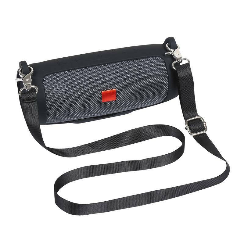 forJBL CHARGE ESSENTIAL Speaker Protective Silicone Case with Shoulder Strap