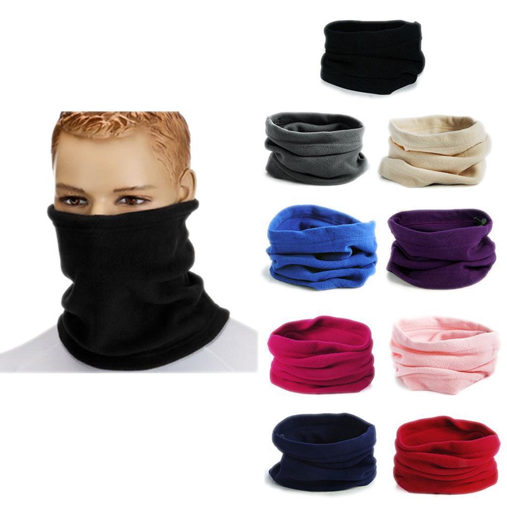 2x Neckwarmer Thermal Polar Fleece Snood Scraf for Motorbike Cycling Riding