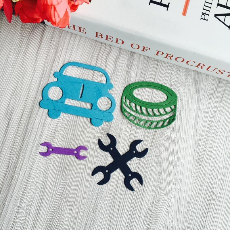 Tyre Paper Card Embossing Metal Steel Cutting Dies Stencils DIY Scrapbooking