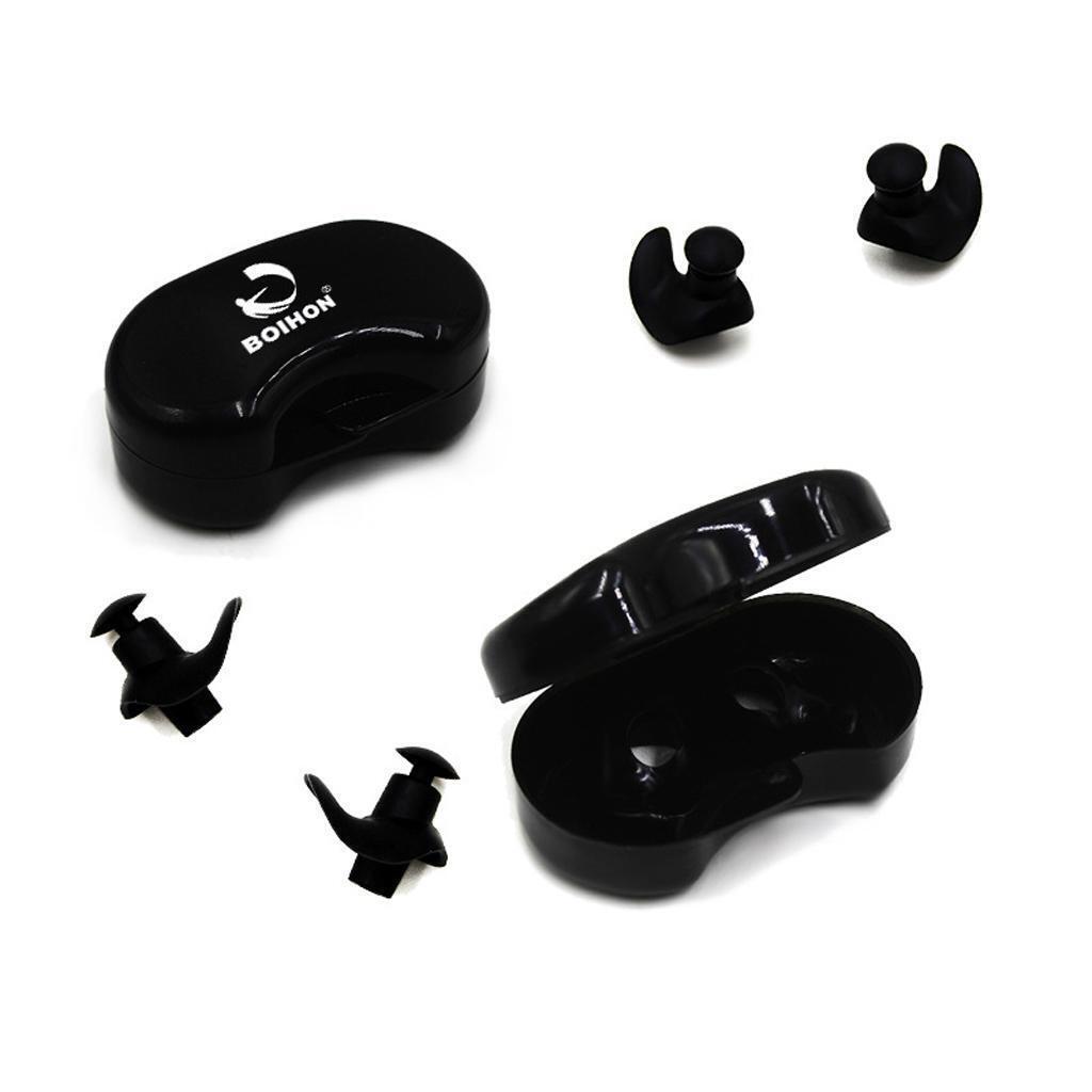 10x Swim Swimming Nose Clips + Black In Ear Plug Earplug for Water Pool