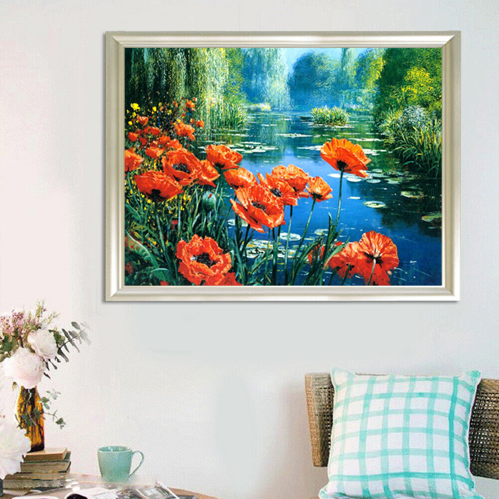 Full Drill Ocean Beautiful Scenery 5D Diamond DIY Painting Craft Home Decor
