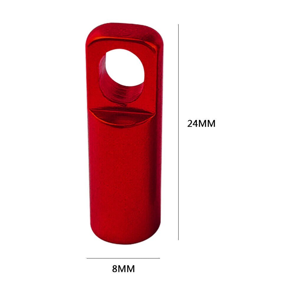 4pcs CNC Bike Tyre Presta Valve Cap Bicycle Tire Valve Dust Covers (Red)