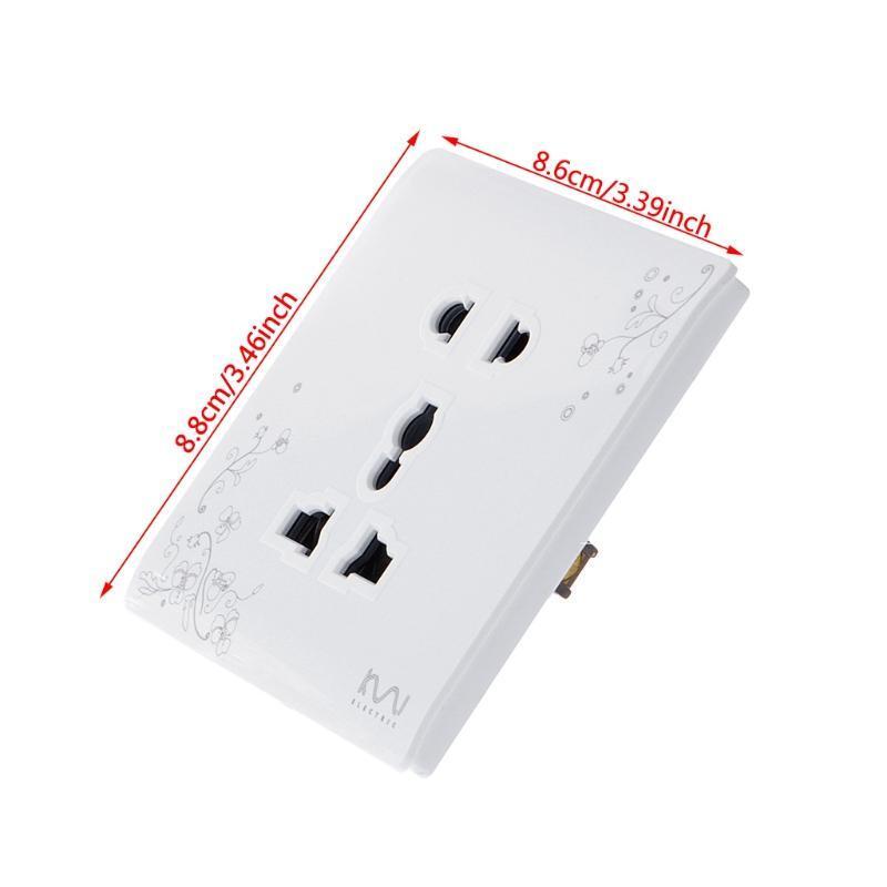 Luxury Power Wall Socket Charger Plug Receptacle Outlet Panel Station 10A AC