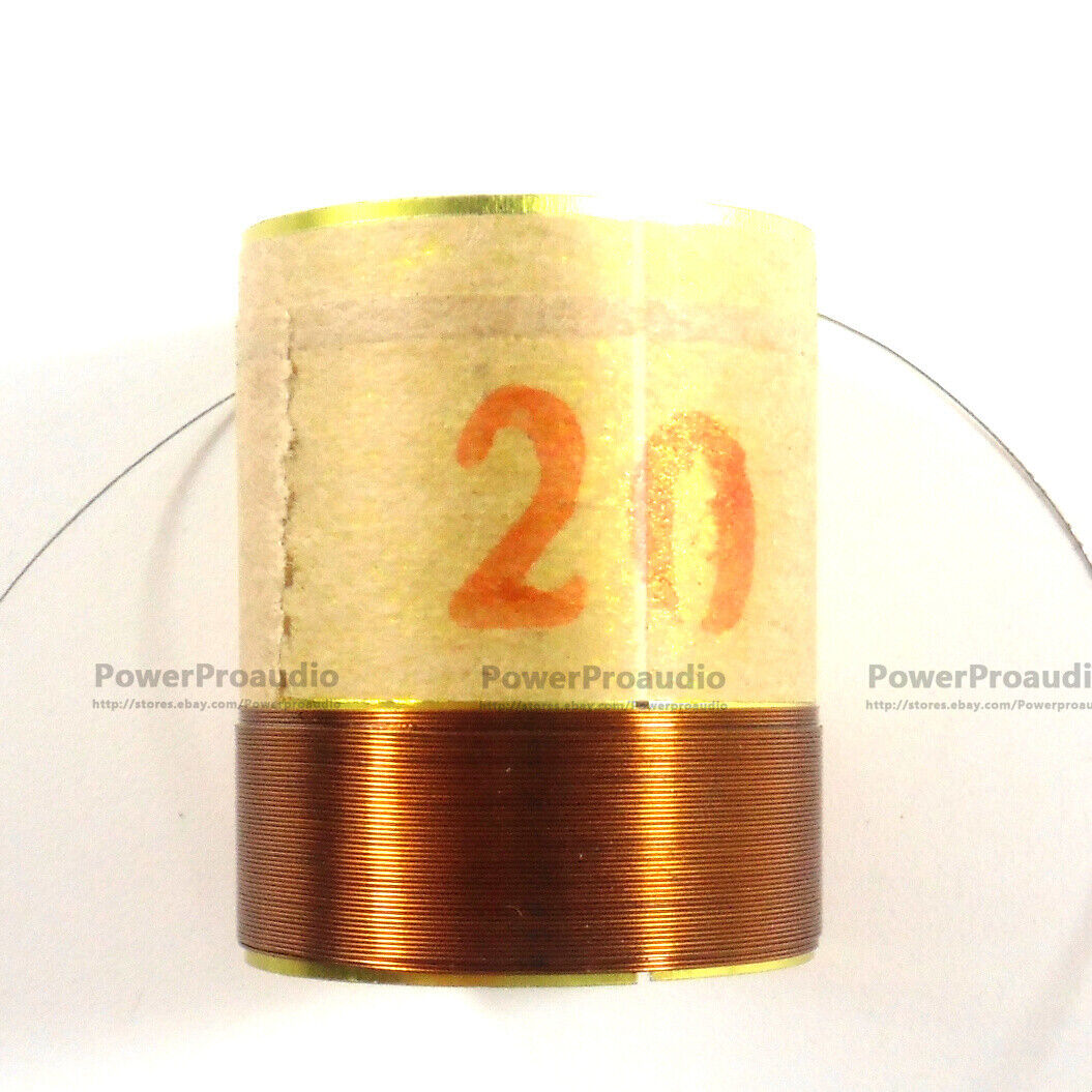 2 pcs replacement Voice Coil  20.4mm woofer loudspeaker 8 Ohm