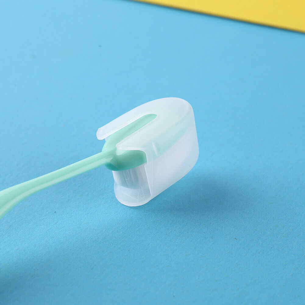 10pcs Plastic Ink Blending Brush Cap Painting Flat Brushes Head Cover Caps