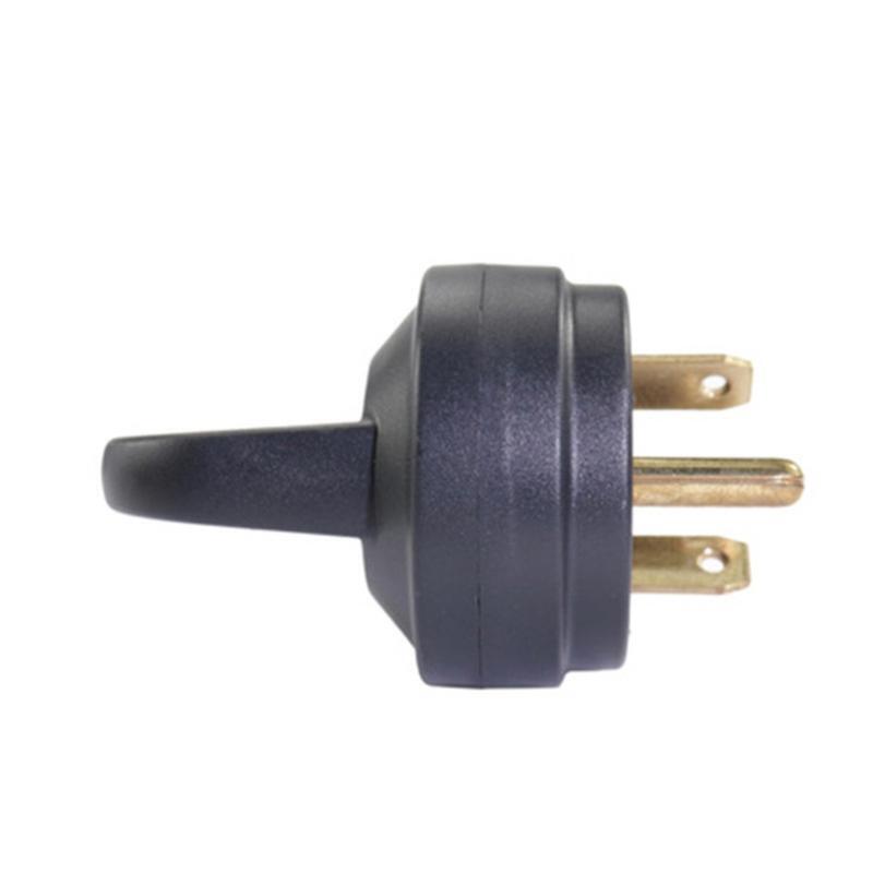 TT-30P RV Replacement Male Plug 125V 30 Amp with Disconnect Handle Black