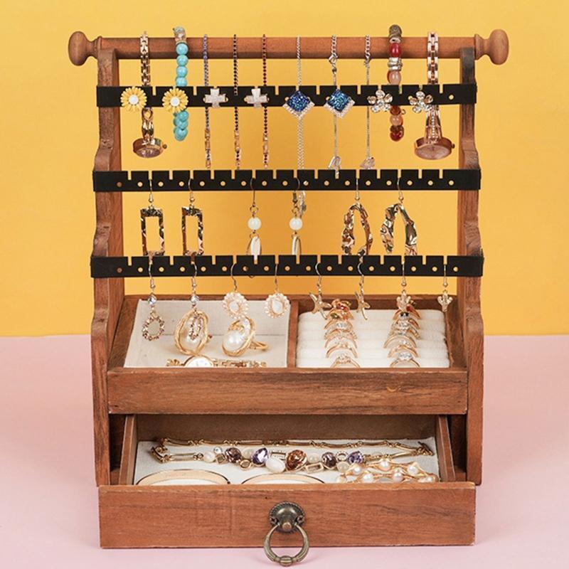 5-Tire Jewelry Tree Bracelet Stand Display Organizer for Earring Ring Chains