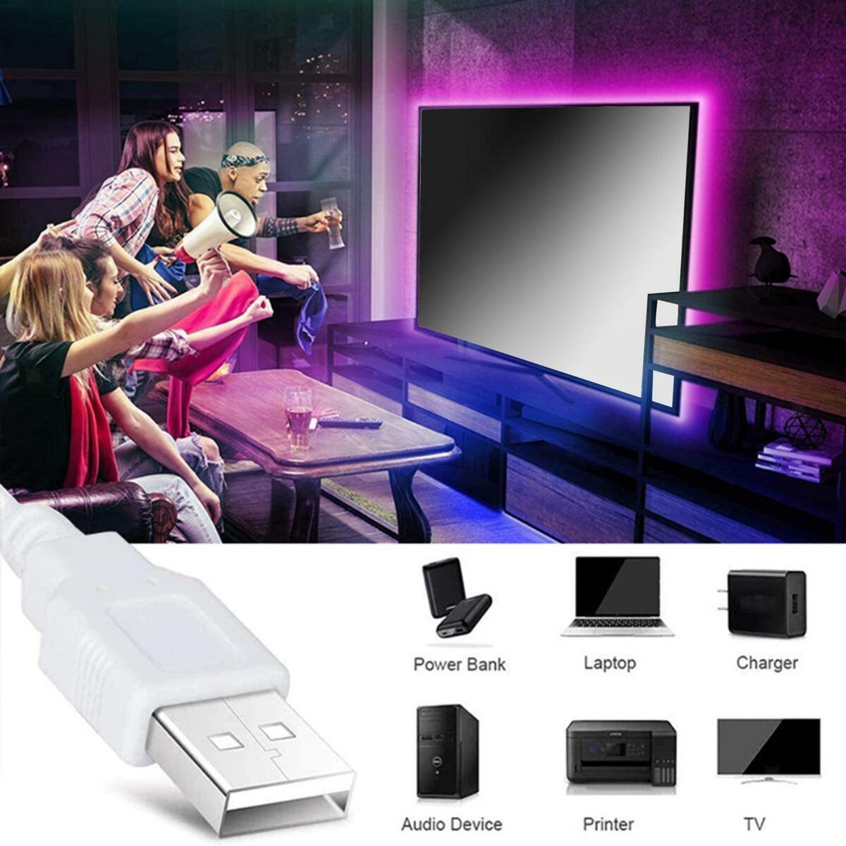 USB LED Strip Lamp 5M 5V 5W   Motion Sensor for Music TV