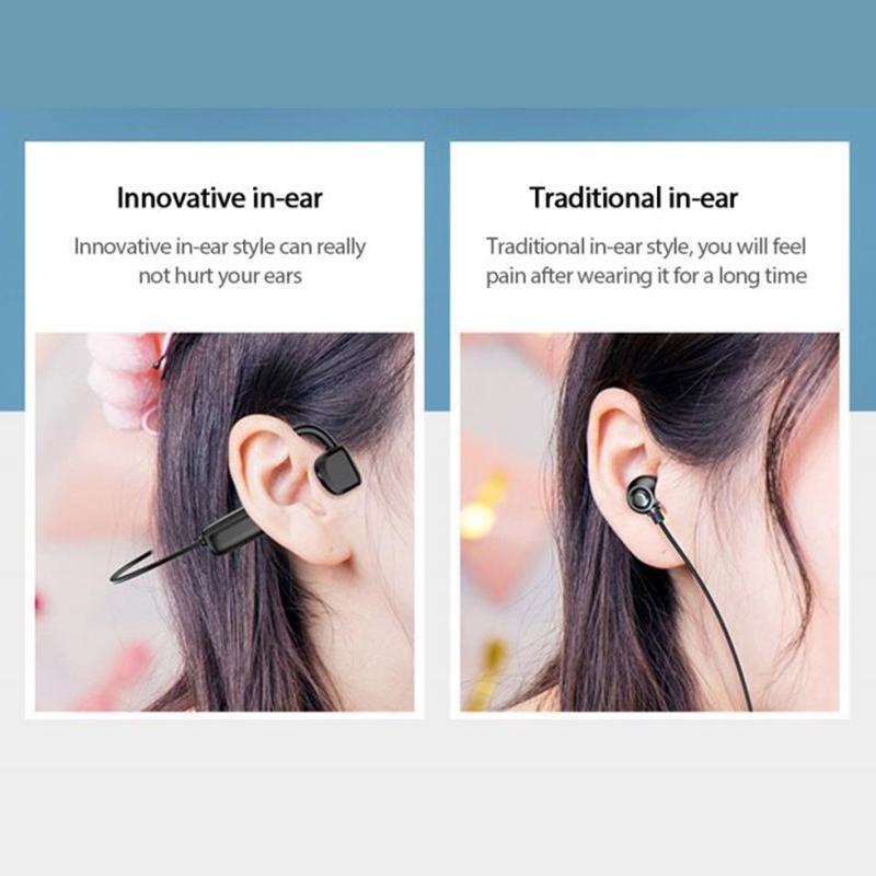 Open-Ear Bluetooth-compatible Bone Conduction Sport Headphones ABS Frame