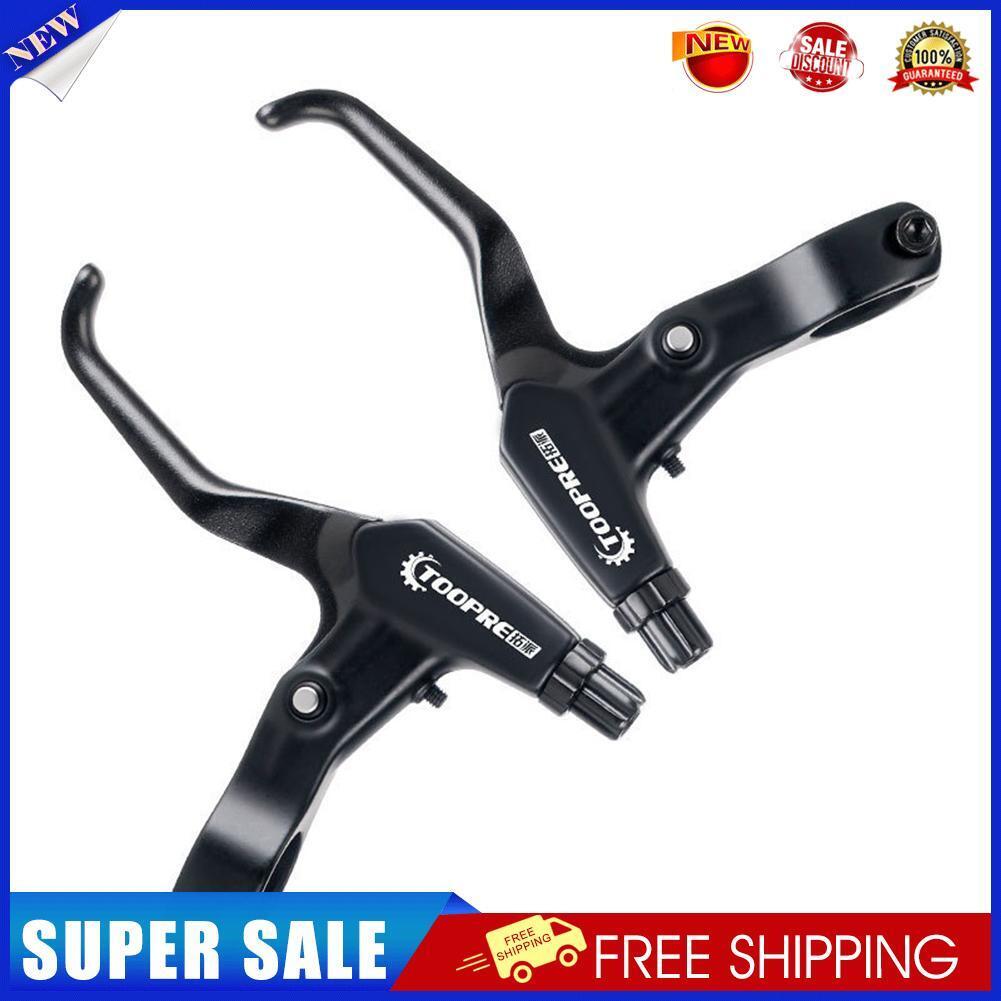 TOOPRE Aluminum 3-Finger Brake Lever Set for MTB Road Folding Bike (Black)