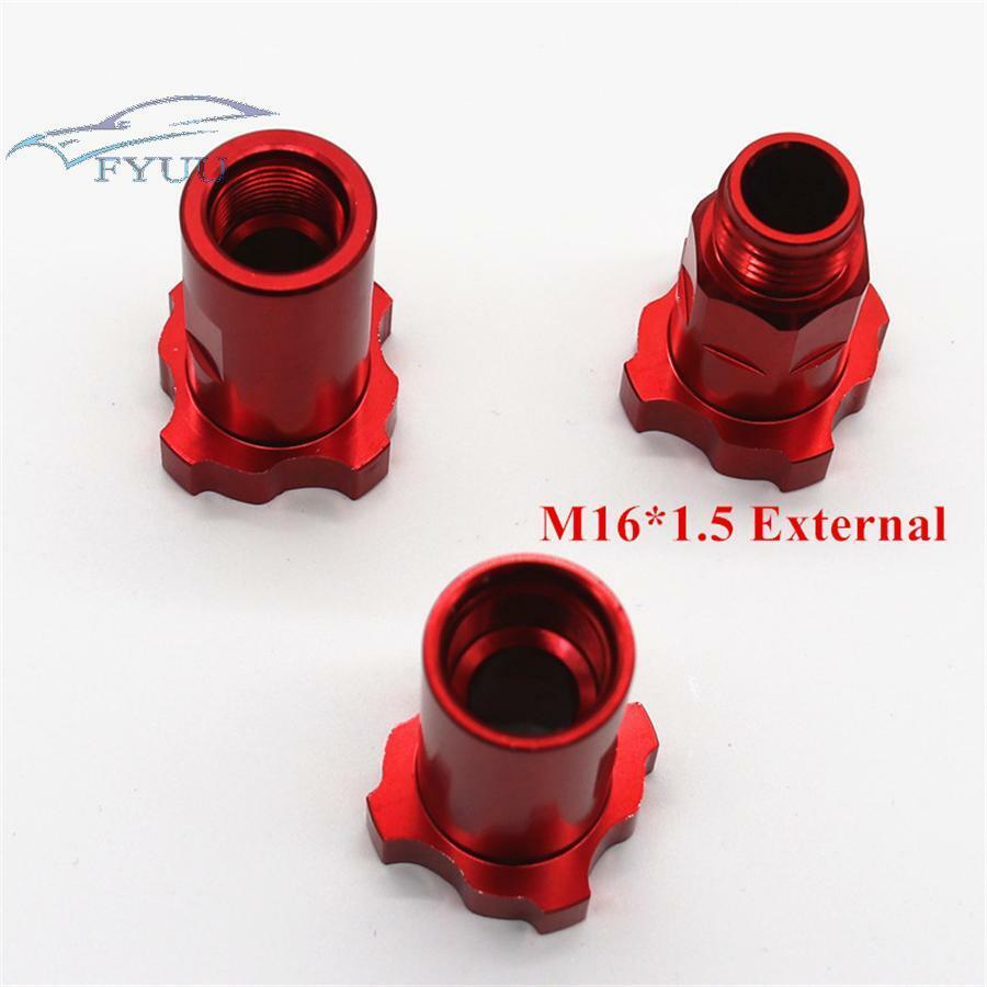 1pc M16 x 1.5mm Red Aluminum For PPS Spray Gun Cup Adapter Spray Gun Connector