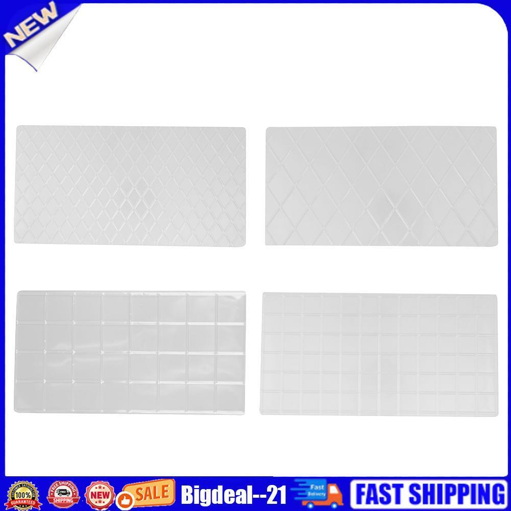 4pcs/Set Grid Transparent Texture Mat Cake Border Decorating Tool Cake Mold