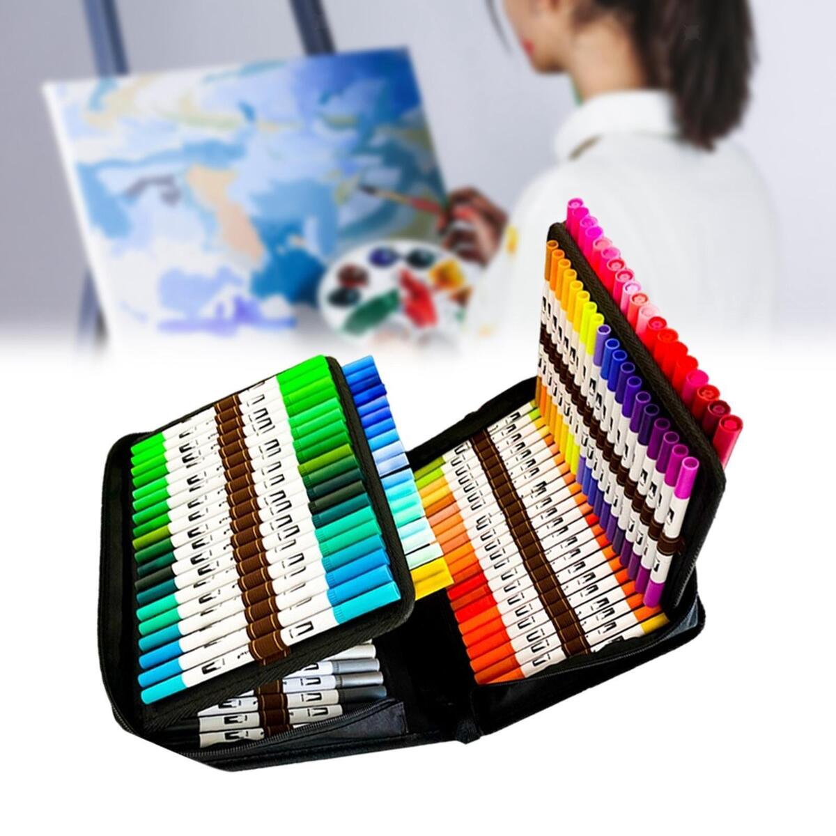 120 Colors Watercolor Pen Set Painting Art Marker Pen Paint Marker Pens