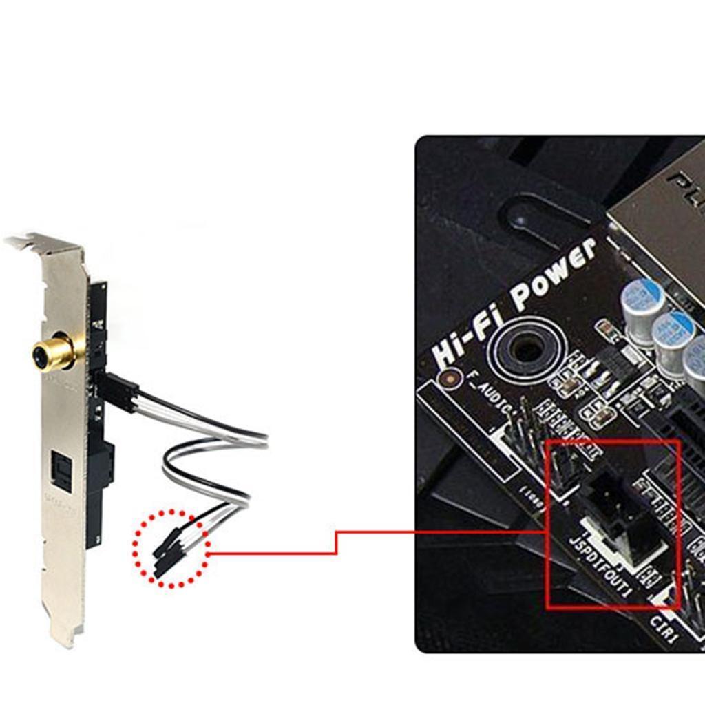 Optical Fiber   Sound Card 24Bit 192KHz SPDIF Daughter Card 120dB